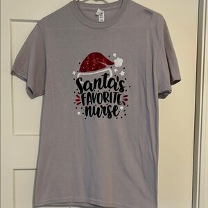 Santa's Favorite Nurse Graphic T-Shirt